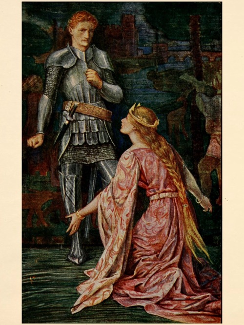 Tales of The Round Table, based on the tales in the Book of romance edited by Andrew Lang .Illustrat