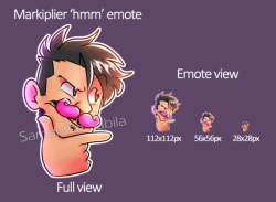 samanthasabila:  More emotes of @markiplier and more are in progress :D