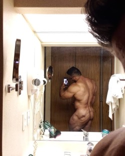 talesofthealpha:  muscleryb:  jorge trejo  The rear is where I enter from.