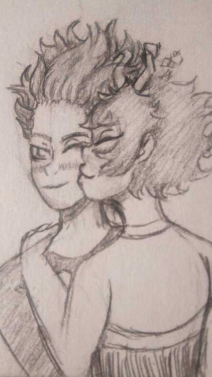 hehe so this is my first ever fanart for Bnha and it juuusst had to be hitomina! i love this pairing