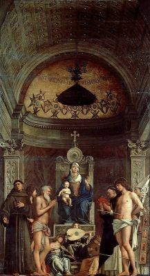 anastpaul:  Giovanni Bellini -   San Giobbe Altarpiece :1487 -Enthroned Madonna with Saints 