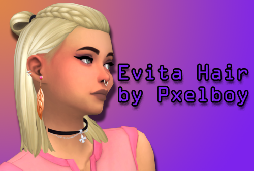 pxelboy: Evita Hair This hair has nothing to do with Evita, I was just thinking about it while meshi