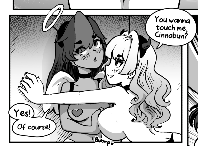 My Halloween special is on my Patreon! 👀🎃👻Will the devilish Peppermint or angelic Cinnamon win in the fight between good and evil?!It’s very spooky and very spicy 😳
