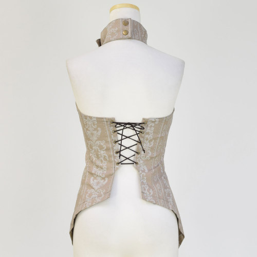 steampunk-and-junk:  New shirts in stock @ kincs web shop ハイネックコルセット  (BBD18-H505 BK/M)￥15,120 （本体価格  ￥14,000） 
