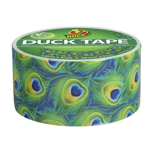 http://www.duckbrand.com/products/duck-tape/printed-duck-tape/1502 They now make PEACOCK patterned duck tape. This necessitates some kind of twisted pet play bondage video shoot for http://www.aliceinbondageland.com