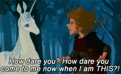 pockypuck: “It’s all right. I forgive you.” When I was a child, I didn’t question this scene. The unicorn didn’t know what she’d done (and really, how could she), but Molly was hurting, and if she wanted to forgive her then the unicorn would