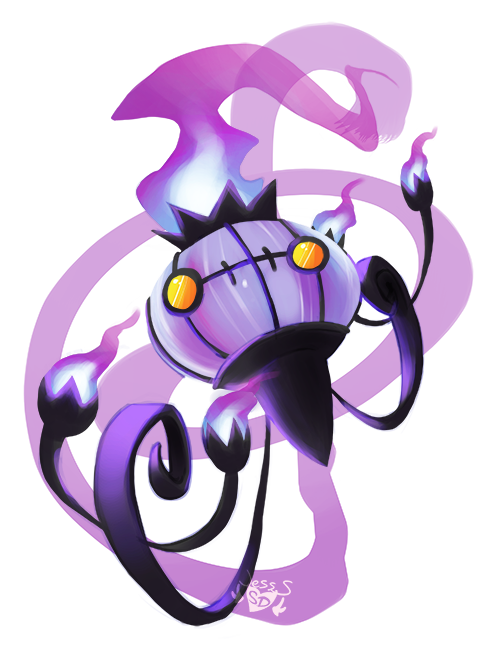 sdevilheart:My DA [x] Dec. 9th - Favorite Ghost Type: Chandelure love this guy so much. hands down f