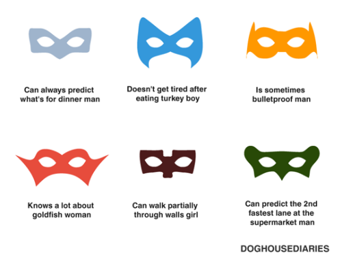 tastefullyoffensive:Useless Superheroes by DoghouseDiaries