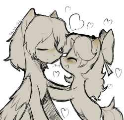 Sketchy-Skylar-Reborn:foal Skylar And Hexuas Before I Go To Sleep.  D'aww~! &Amp;Lt;3