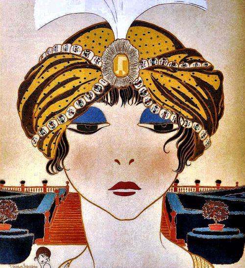 Danismm:  “Le Turban”, Paul Poiret. Illustration By George Lepape, 1911.