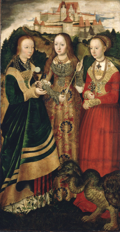 The &ldquo;Katharinenaltar&rdquo; by Lucas Cranach the Elder Retable de sainte Catherine 1506