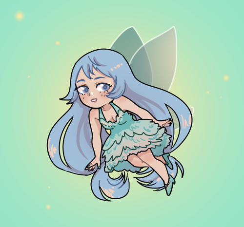 Narrator: THREE MONTHS LATER Fairy! Nejire charm! She will have a glitter coating a cute glitter bot