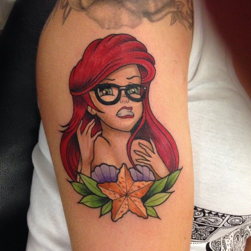tattoo-findr:  The Little Hipster, haha.Done by Ebony Mellowship, Wyong, Australia 