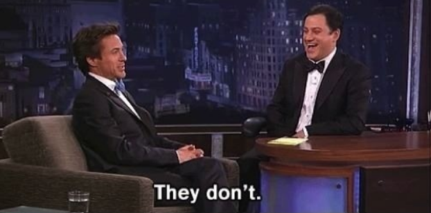 panic-flavored:  every interview with Robert is basically a deleted scene from Iron