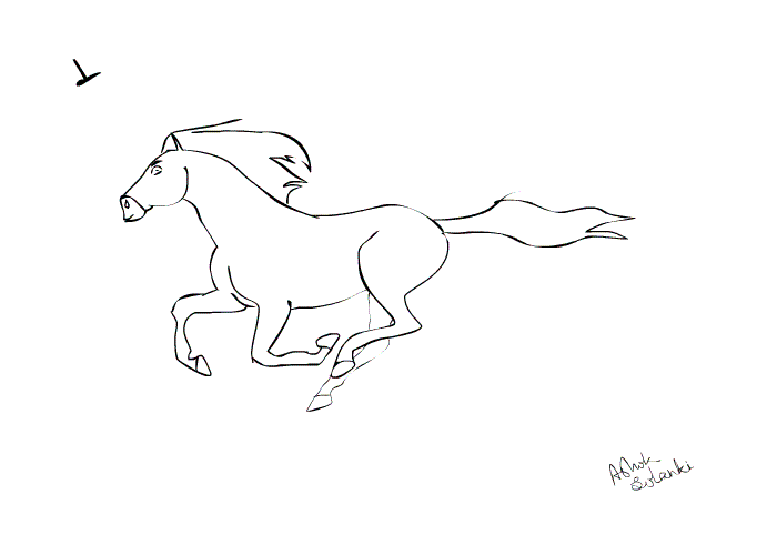 Animation & Comics Artist — Horse animation run cycle by me
