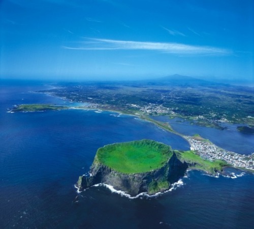 {Today’s search for a Hump Day Happy Place started with that first image of Jeju Island (Seong