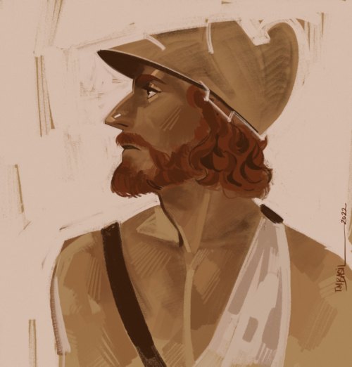 diinadam:a little menelaus painting based off that one bust of him twitter | ko-fi | PRINTS |  