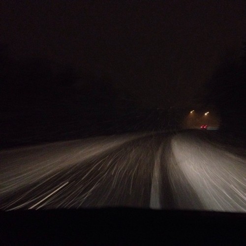 Driving Home In The #snow. I Was The Passenger So I Was Not Photographing And Driving #donttextanddrive