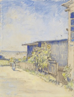 thusreluctant:  Shed with Sunflowers by Vincent