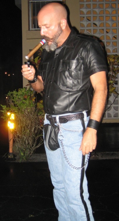 June 28, 2009.  I had just had the codpiece jeans made by Todd at Leatherwerks.  Wanted to