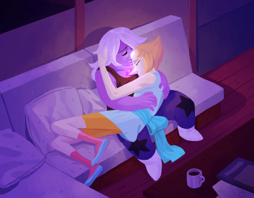 angerliz:  micromys:  Commissioned the brilliant angerliz for Pearl and Amethyst hugs (since after the last Steven bomb I had a mighty need), and wow did they deliver! I just love the colors and expressions so much!! Completely lifts my spirits to look