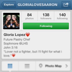 Haha omg! Shouts out to @glorialovesaaron found her insta at