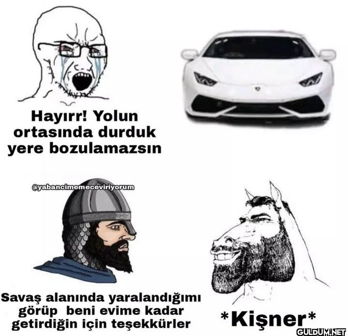 Hayırr! Yolun ortasında...