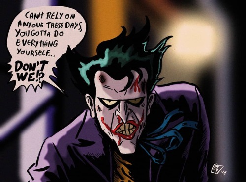 “It’s a funny world we live in”.Animated series /Dark Knight mashup.#joker #th
