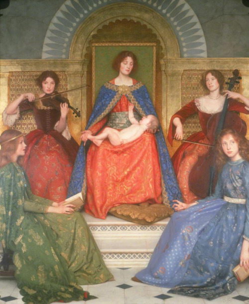 Holy Motherhood by Thomas Cooper Gotch, 1902.