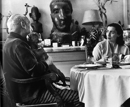 Pablo Picasso (1881-1973), Jacqueline Roque (1927-1986) and Lump (1956-1973) - by David Douglas Dunc