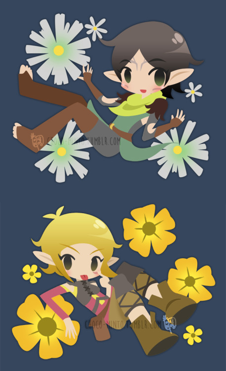 choco-minto: A Daisy and a Buttercup, from me to you~ =)