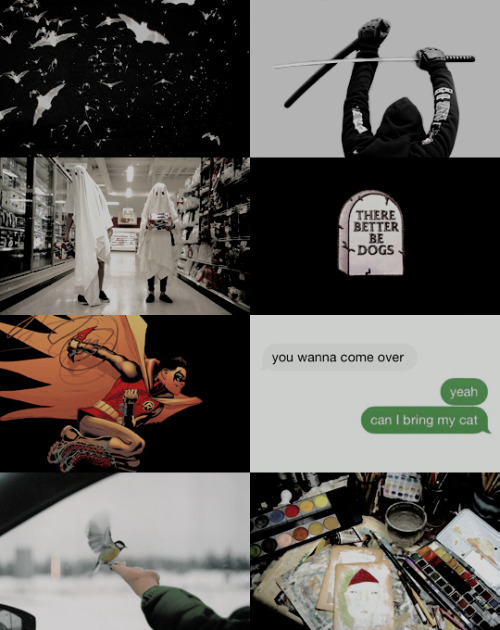 stephaniebrowm:Dead Robins Society  | moodboard versionJason Todd, Stephanie Brown, &amp; Damian Way