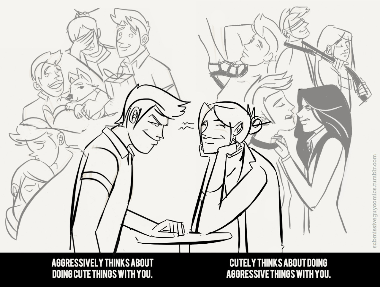 submissiveguycomics:  Inspired by a little Tumblr snippet from omnivert and mydemisee.