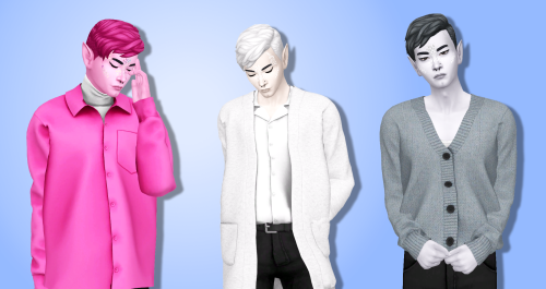 Gorillax3 Outfits in Sorbets Remix9 masculine @gorillax3 tops recoloured in all 76 sorbets remix col