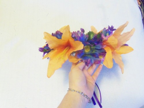 Flower Crown: Dawn and DuskBy Blue Flower Crafts on Etsy