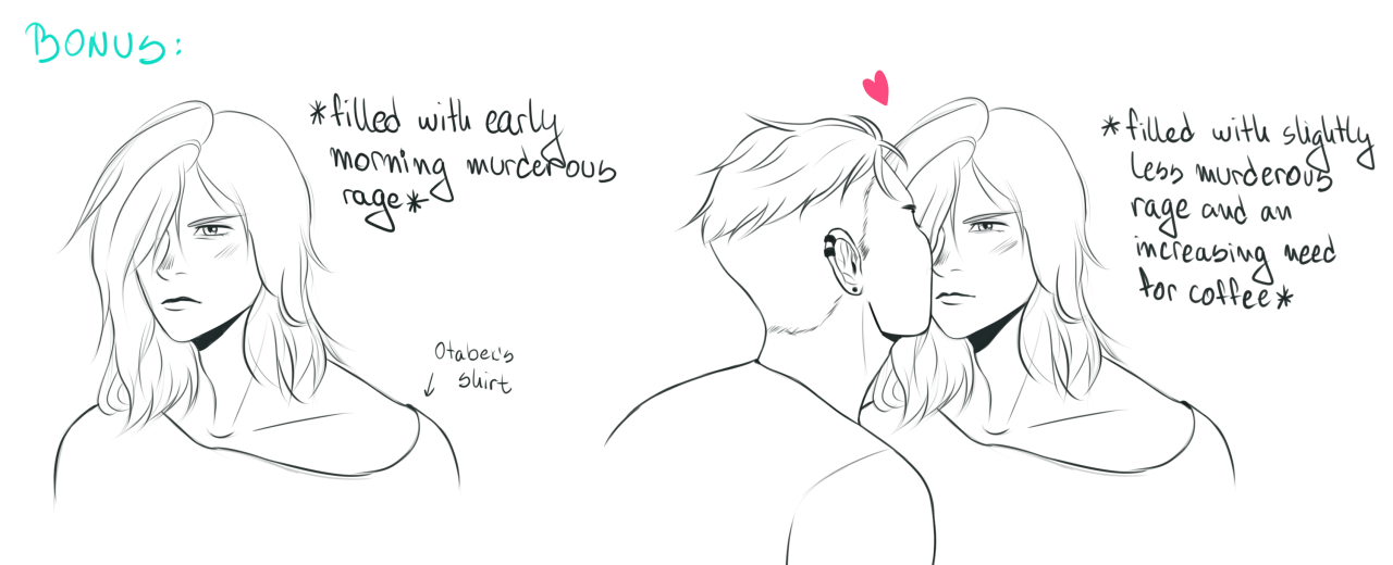 makariaartsabout: soft, morning older!otayuris because I can. (piercings on Otabek