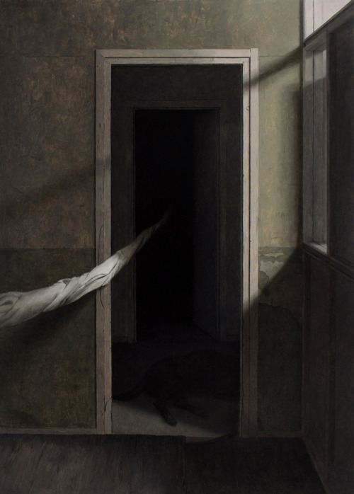 littlethousand: trulyvincent: Dragan Bibin this is the most profoundly terrifying group of paintings i’ve ever seen. 