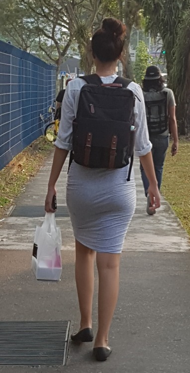 sgmedusa4u: SG Malay Teen with curvy butt @ WOODLANDS #407