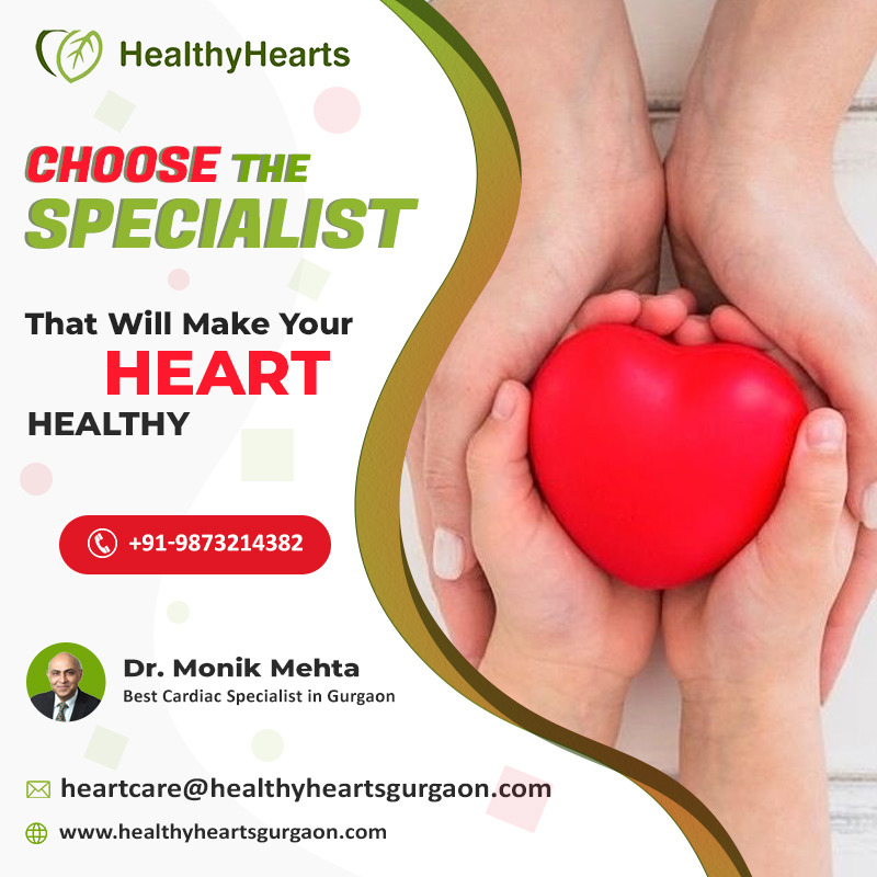 Live Healthy, Stay Young at Heart
Our goal at Healthy Hearts Gurgaon is to help you live your best life. We believe that starts with a healthy .
To Book an appointment with our Cardiologist:
Dr. Monik Mehta (MBBS, MD, DM, FACC) Interventional...