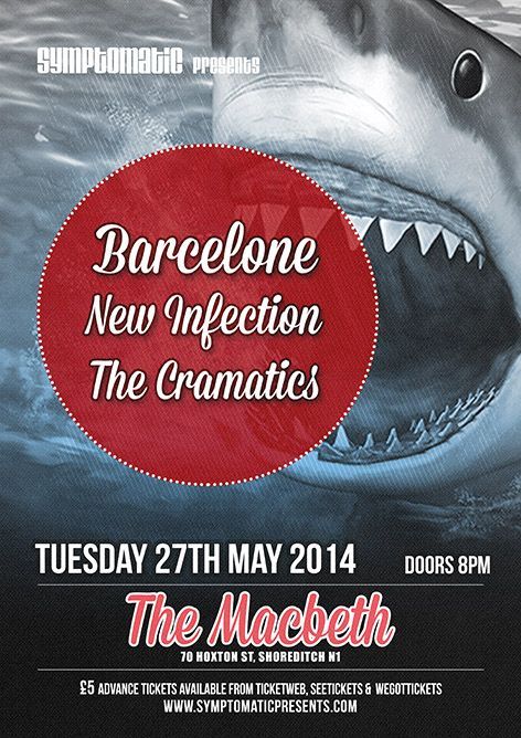 Our next gig will be in Hoxton, London at The Macbeth on 27th May, promoted by Symptomatic. See you there!
https://www.facebook.com/events/1447258168847522/?ref_newsfeed_story_type=regular