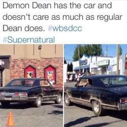 can-u-not-my-wayward-son:  blackflowercrown:  I AM IN PHYSICAL PAIN STOP THIS MADNESS  dean didn’t care about the car in endverse either. 