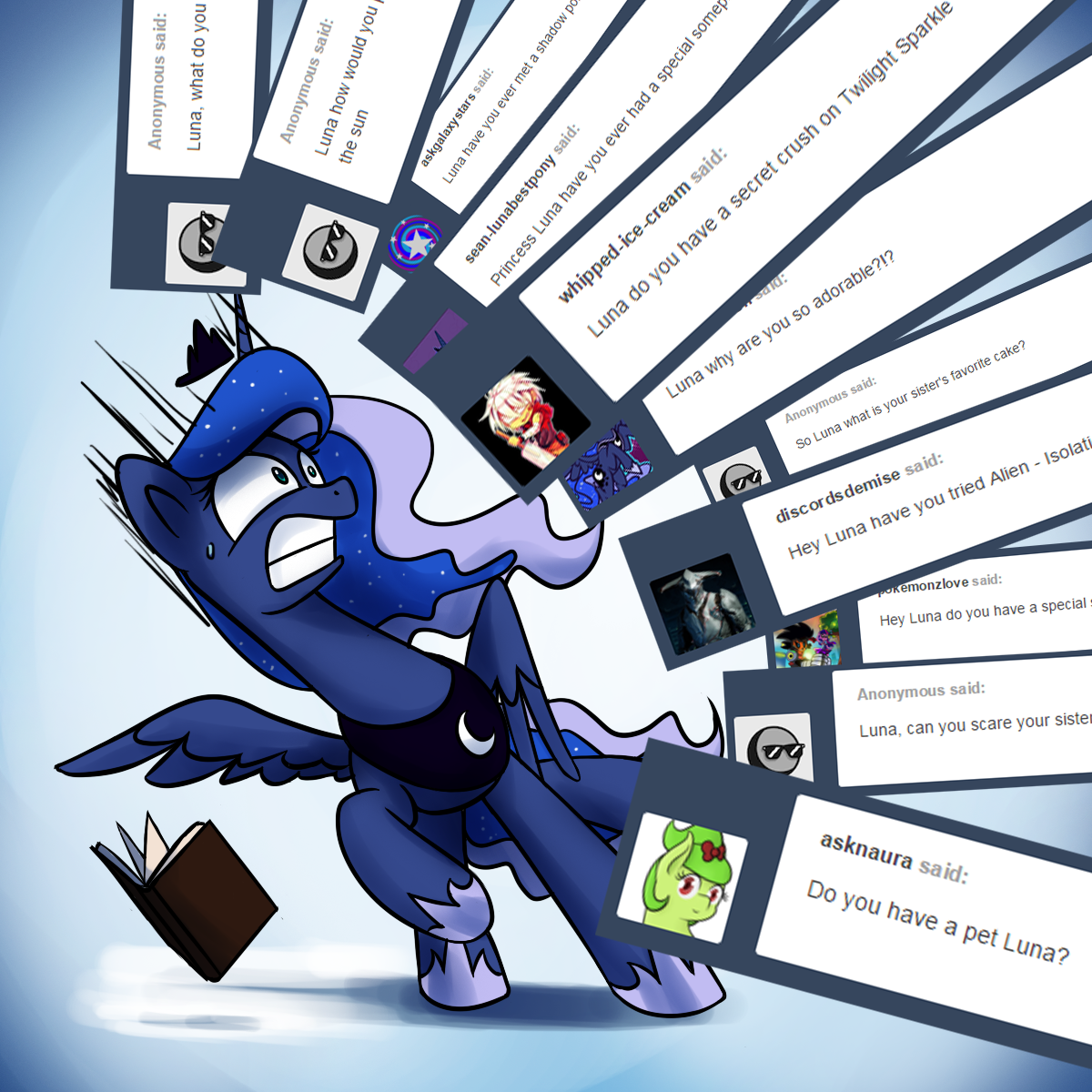 XD Aww, poor Celly ;w;