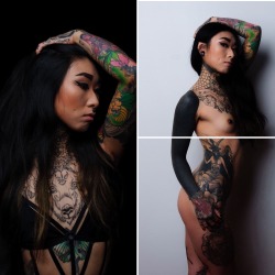 theblvckmamba:  Shoutout to @six11six of making these amazing photos.   Love her ink.