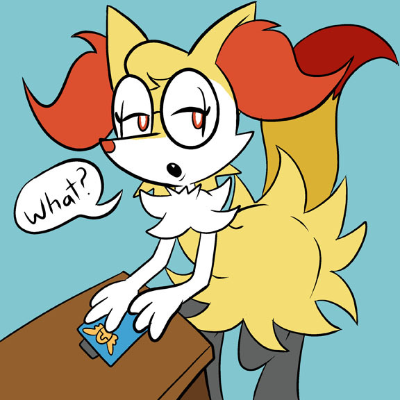 pencil-rebagels:I just realized I hadn’t drawn your adorable secretary Braixen,
