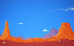 it8bit:  Pixel Desert Created by Charles Frumerie