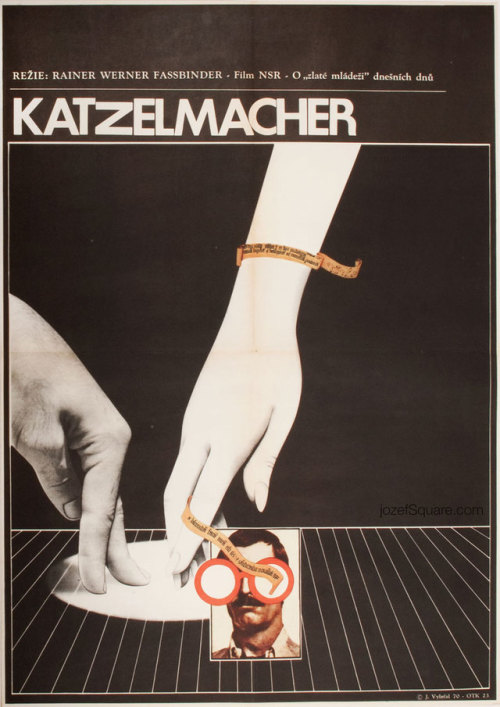 1970 Czech poster for KATZELMACHER (Rainer Werner Fassbinder, West Germany, 1969)Designer: Josef Vyl