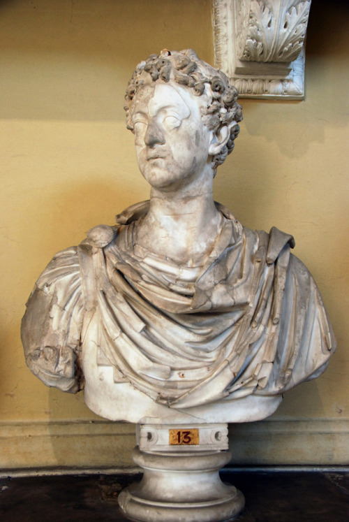 myglyptothek:Portrait of young Commodus. From Ostia. Late II century AD (before 180 AD). Marble. Mus