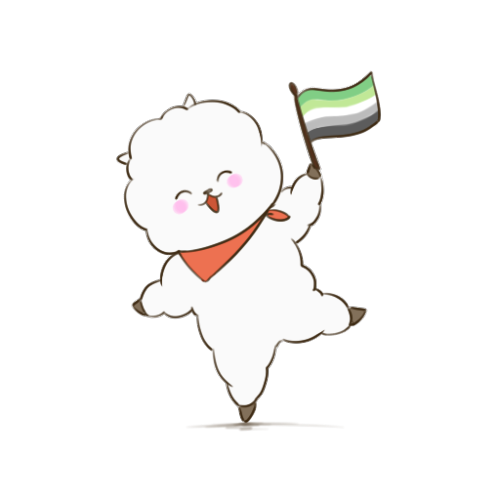 ace-tony-stark:  i made more pride icons!!! the cutie fluffball is RJ, the BT21 mascot of Jin from B