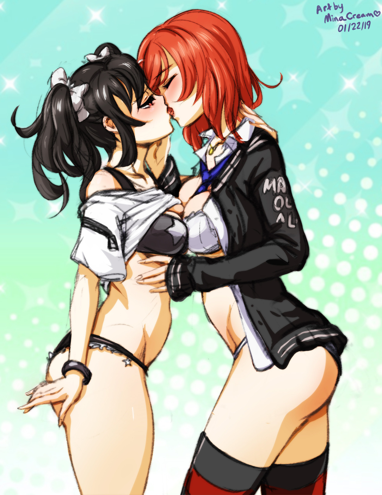 #470 Nico x Maki (Love Live!)  Commission meSupport me on Patreon  