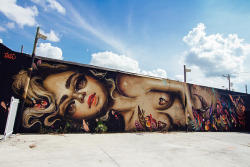 beautifulbizarremagazine:  WOW amazing mural by Tatiana SuarezMural on NW 2nd Ave &amp; 22th Street, Wynwood arena